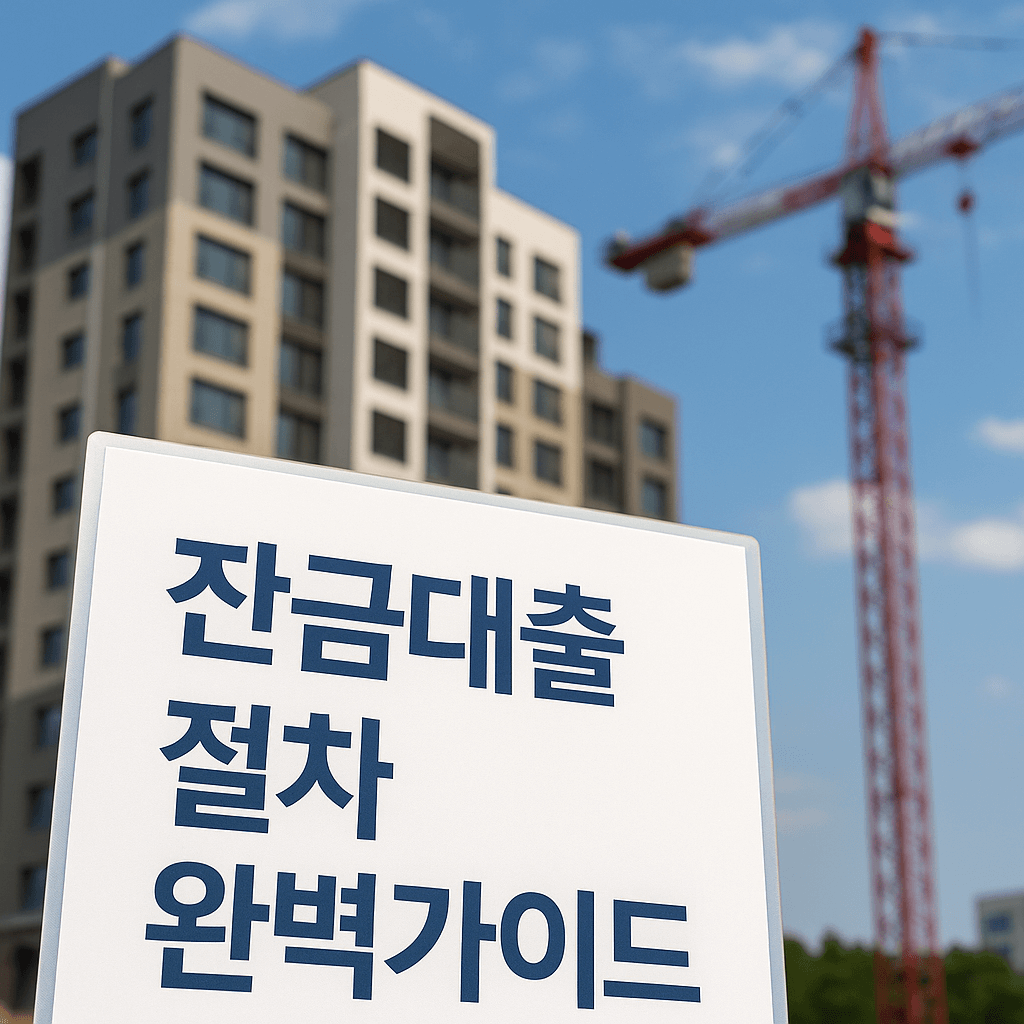 잔금대출 절차 완벽가이드