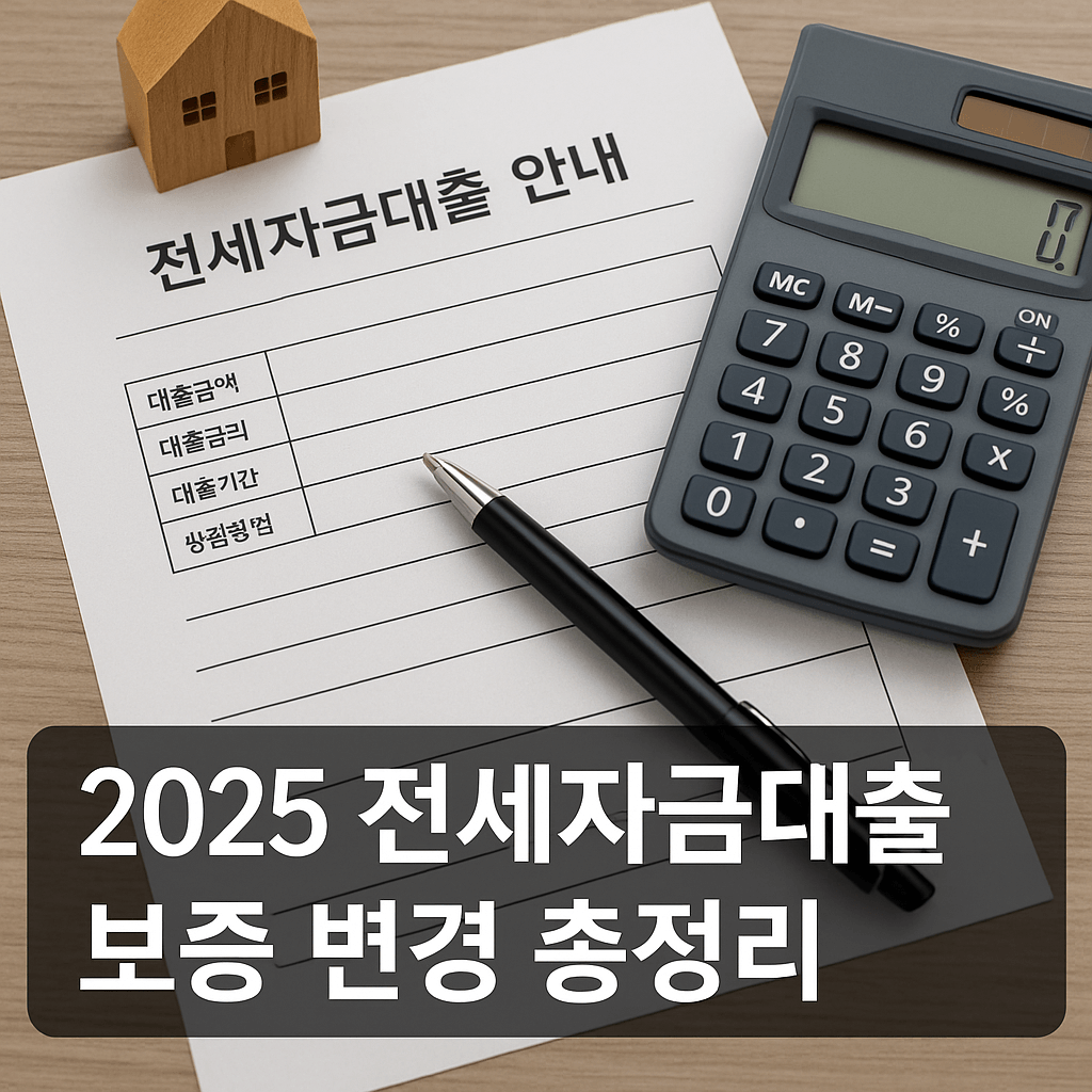 2025년 전세자금대출 보증 규정