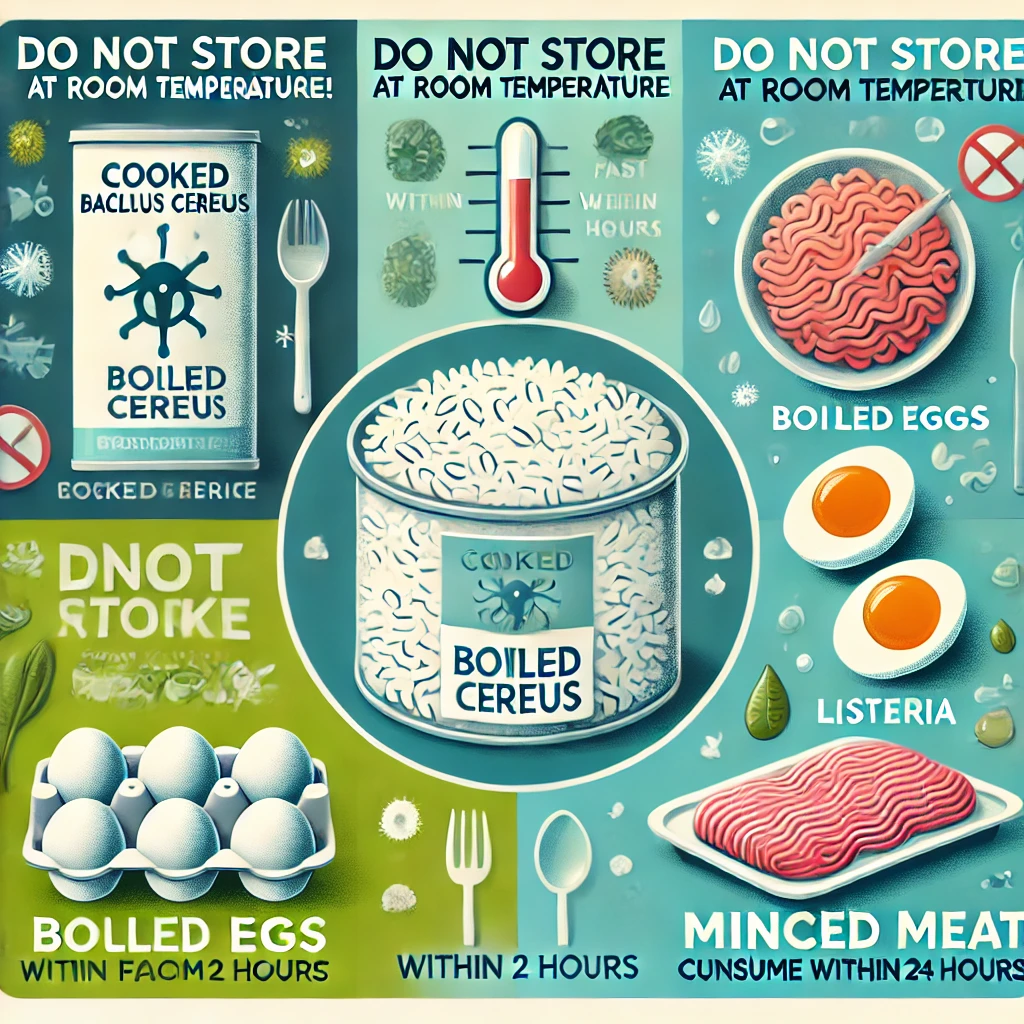 실온보관금지 음식 이미지