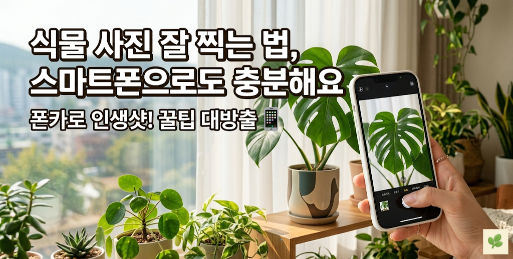 식물 사진 잘 찍는 법, 스마트폰으로도 충분해요