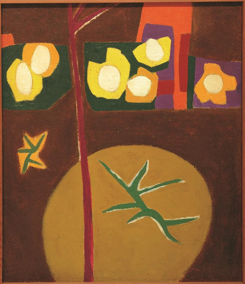직선이 있는 구도, 1949, 유영국 作 - ArtStrollNote