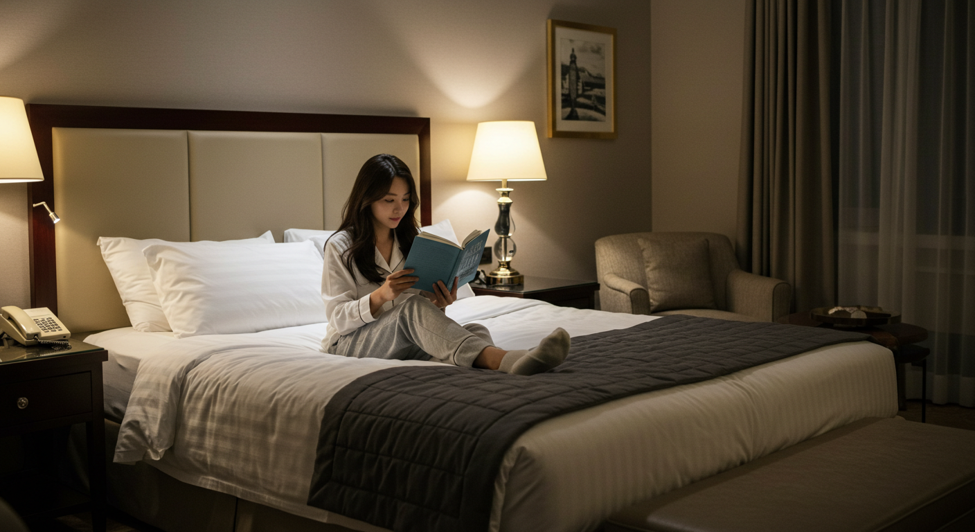 호텔 침대 시트