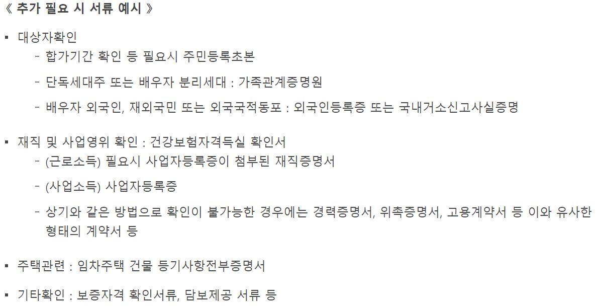 비정상거처 이주지원 버팀목전세자금