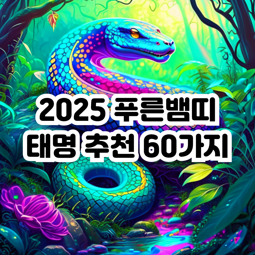 푸른뱀띠-태명