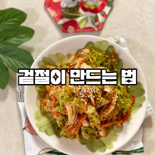 겉절이 만드는 법