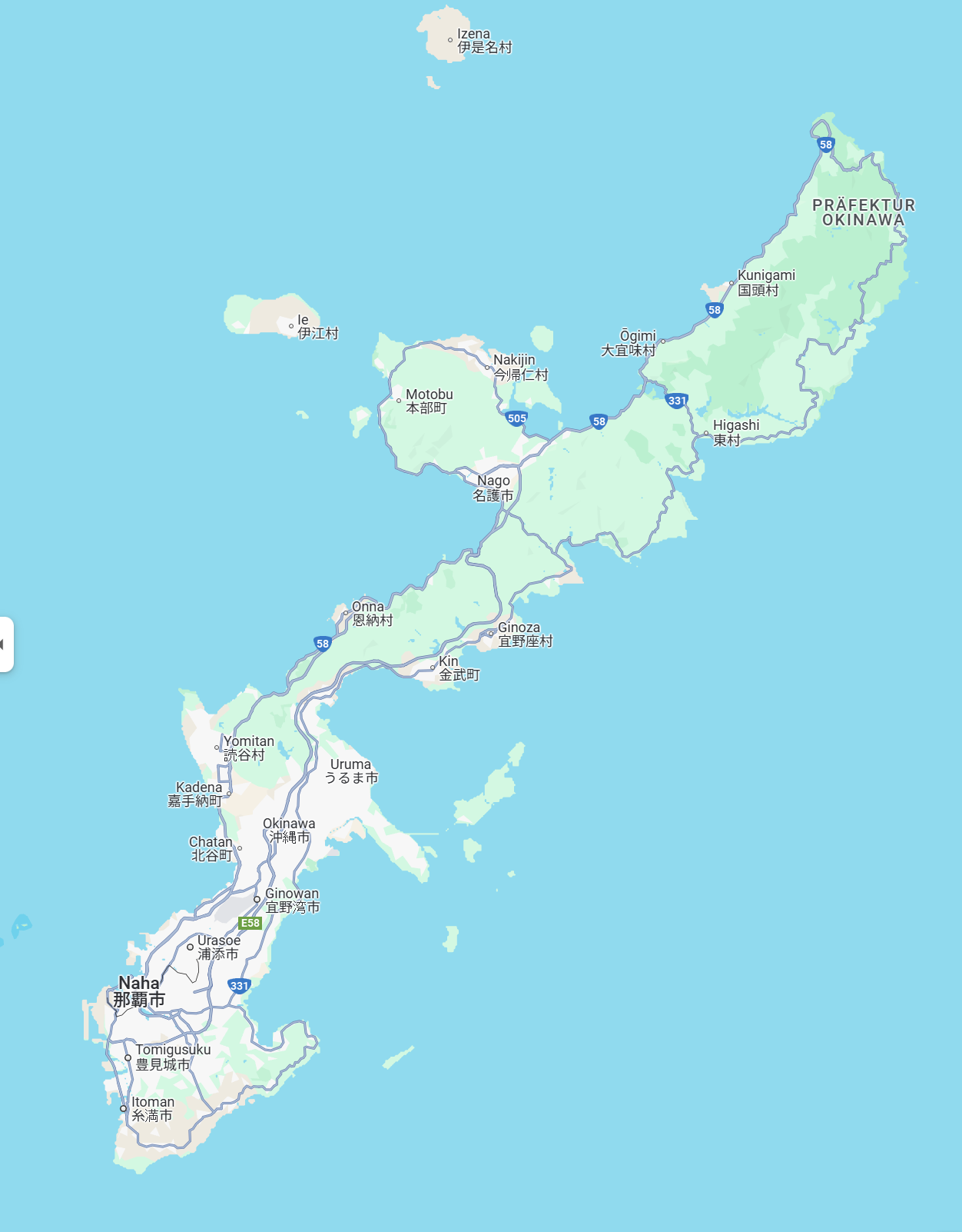 오키나와지도