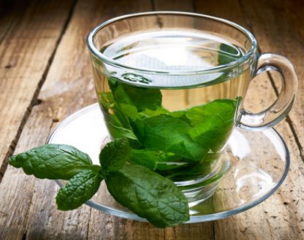 한국의 떡 종류 메싹떡-페퍼민트차