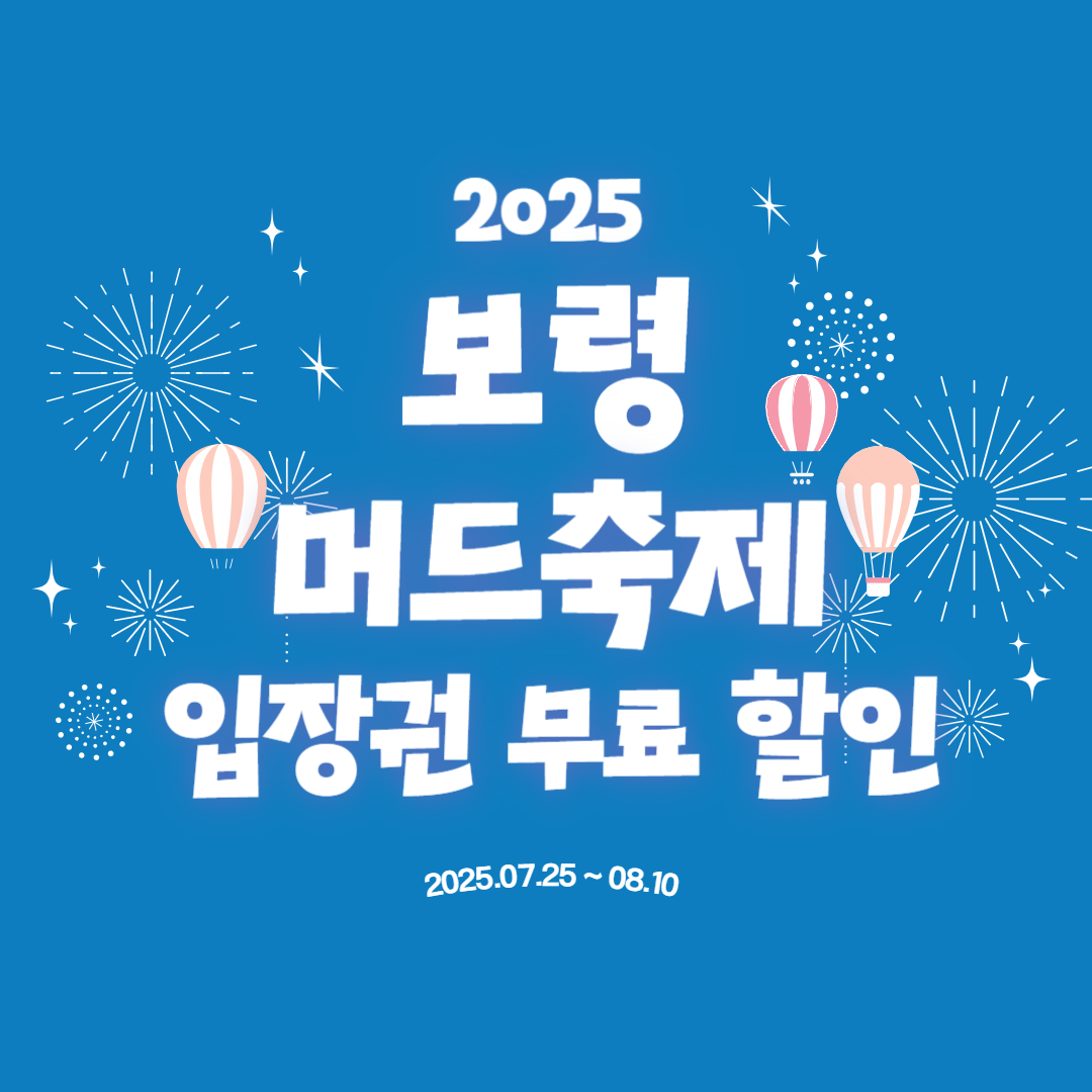 2025 보령머드축제 입장권 무료 할인
