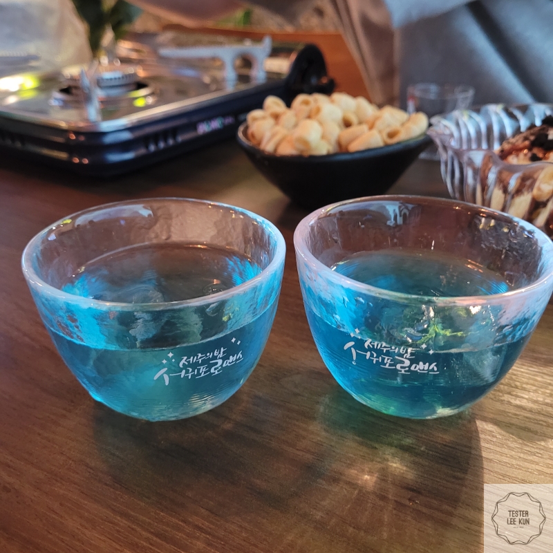 술 확대사진