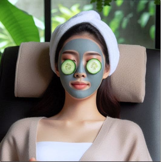 다크서클에 좋은 영양소, 녹차 팩과 오이