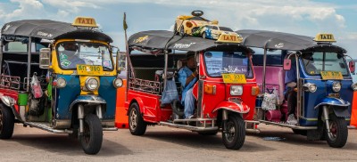 태국 3륜 택시 사진