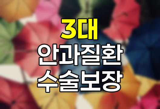 삼성생명 3대 안과질환 수술보장특약 분석