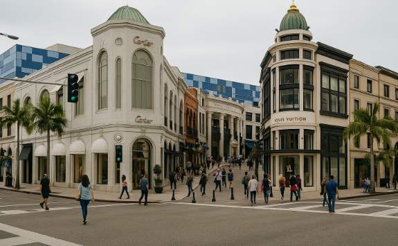 로데오 드라이버 입구가 보이는 사진