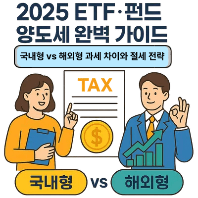 2. 2025 ETF&middot;펀드 양도세 완벽 가이드｜국내형 vs 해외형 과세 차이와 절세 전략