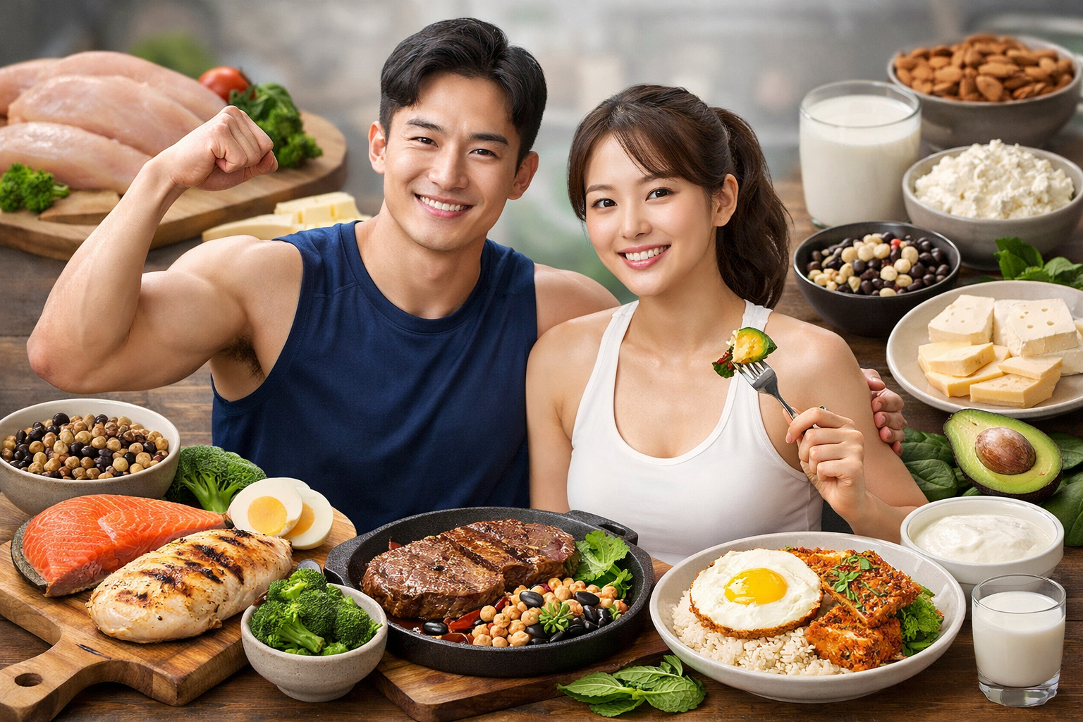 단백질 흡수율 높이는 음식 궁합