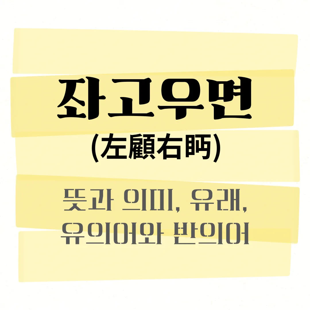 좌고우면 뜻 사용법_3
