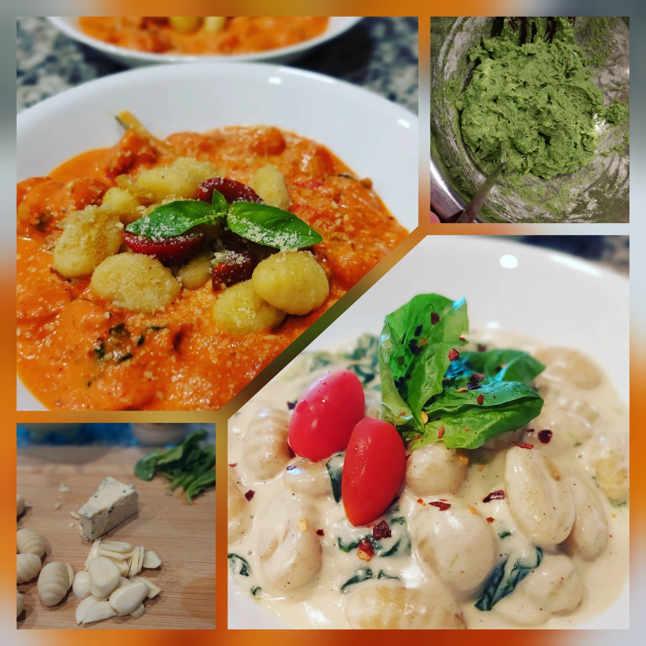 블루치즈뇨끼, 로제뇨끼, 시금치 뇨끼 만들기