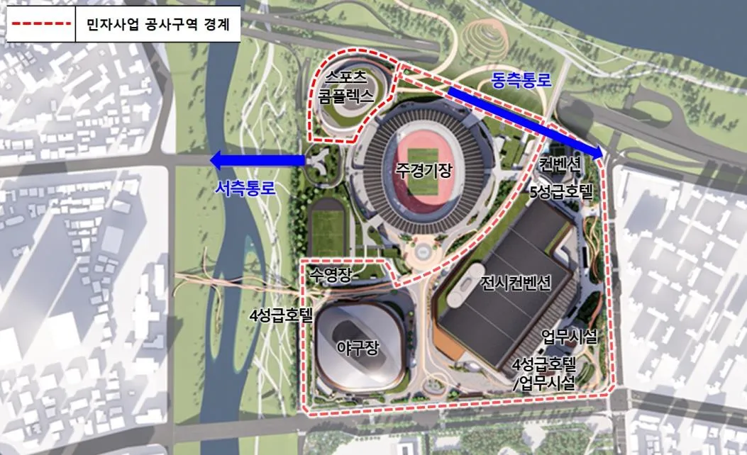 대체 야구장 진출입통로