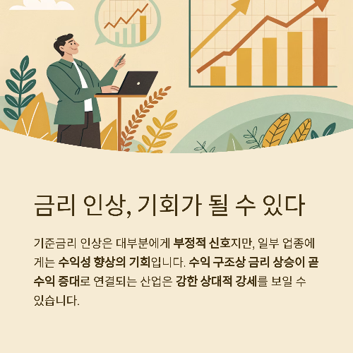 금리 인상기, 수익을 노릴 수 있는 수혜주 정밀 분석