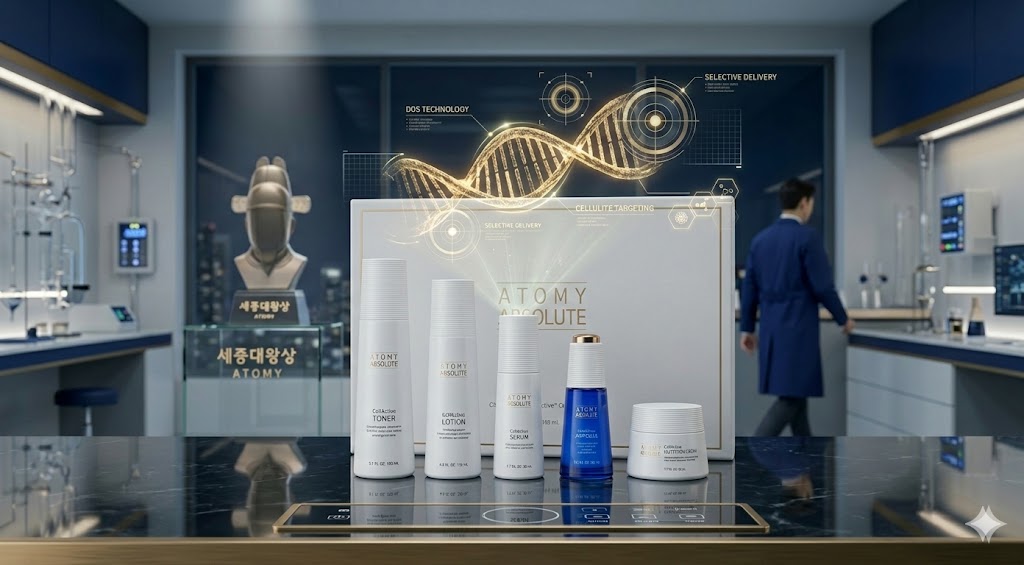 화장품을 넘어선 과학의 정점. 스스로 피부의 결점을 찾아가는 타겟팅 기술(DDS)과 세종대왕상이 보증하는 앱솔루트의 독보적 가치