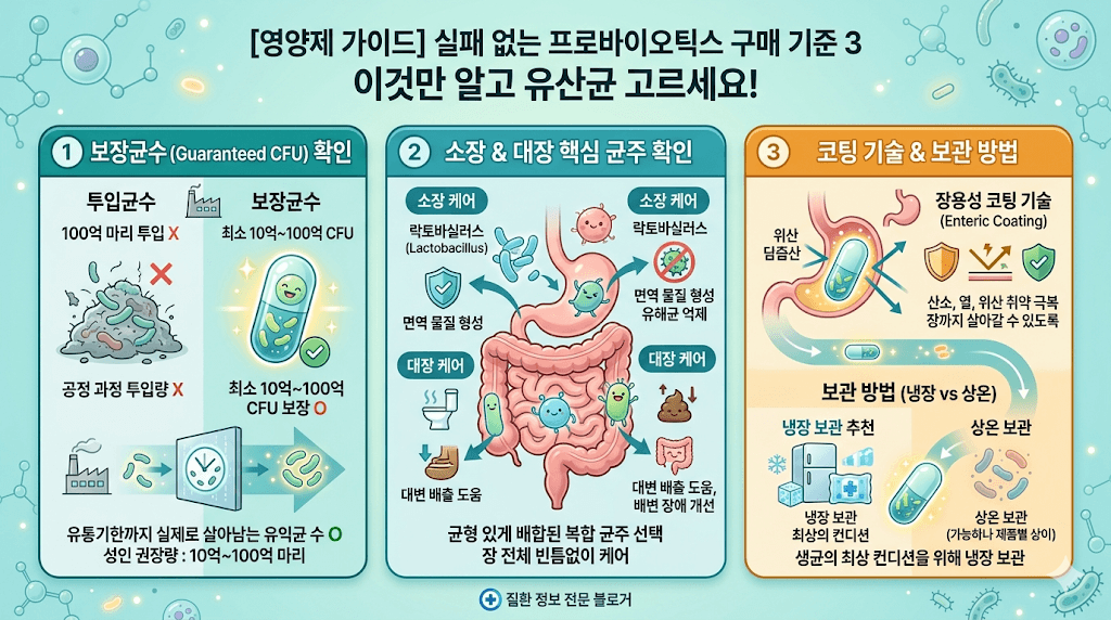 프로바이오틱스 구매 기준