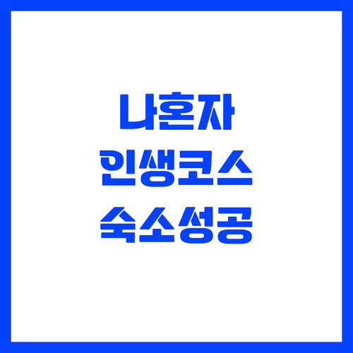 국내 혼자 여행 추천 코스와 실패 없..