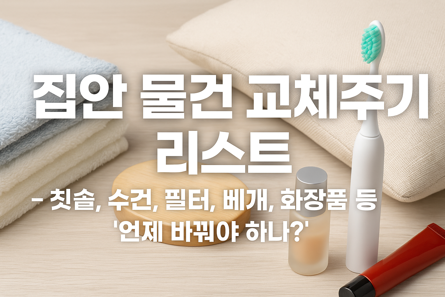 집안물건교체주기리스트