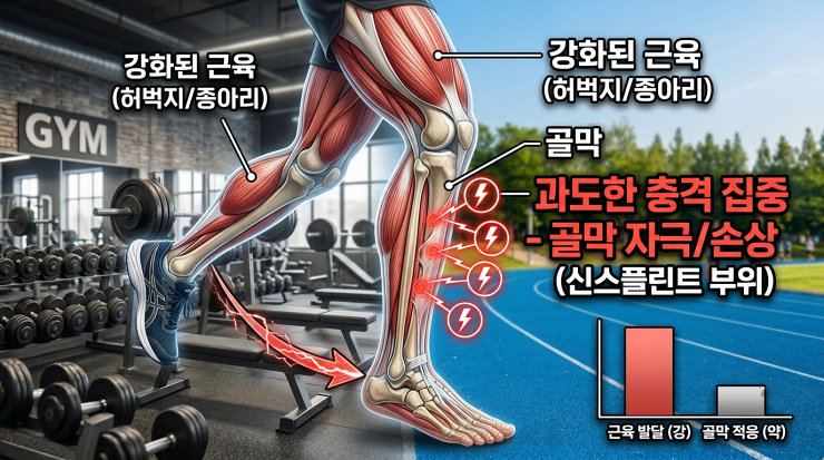 헬스인도 러닝 시작하면 정강이가 아픈 이유