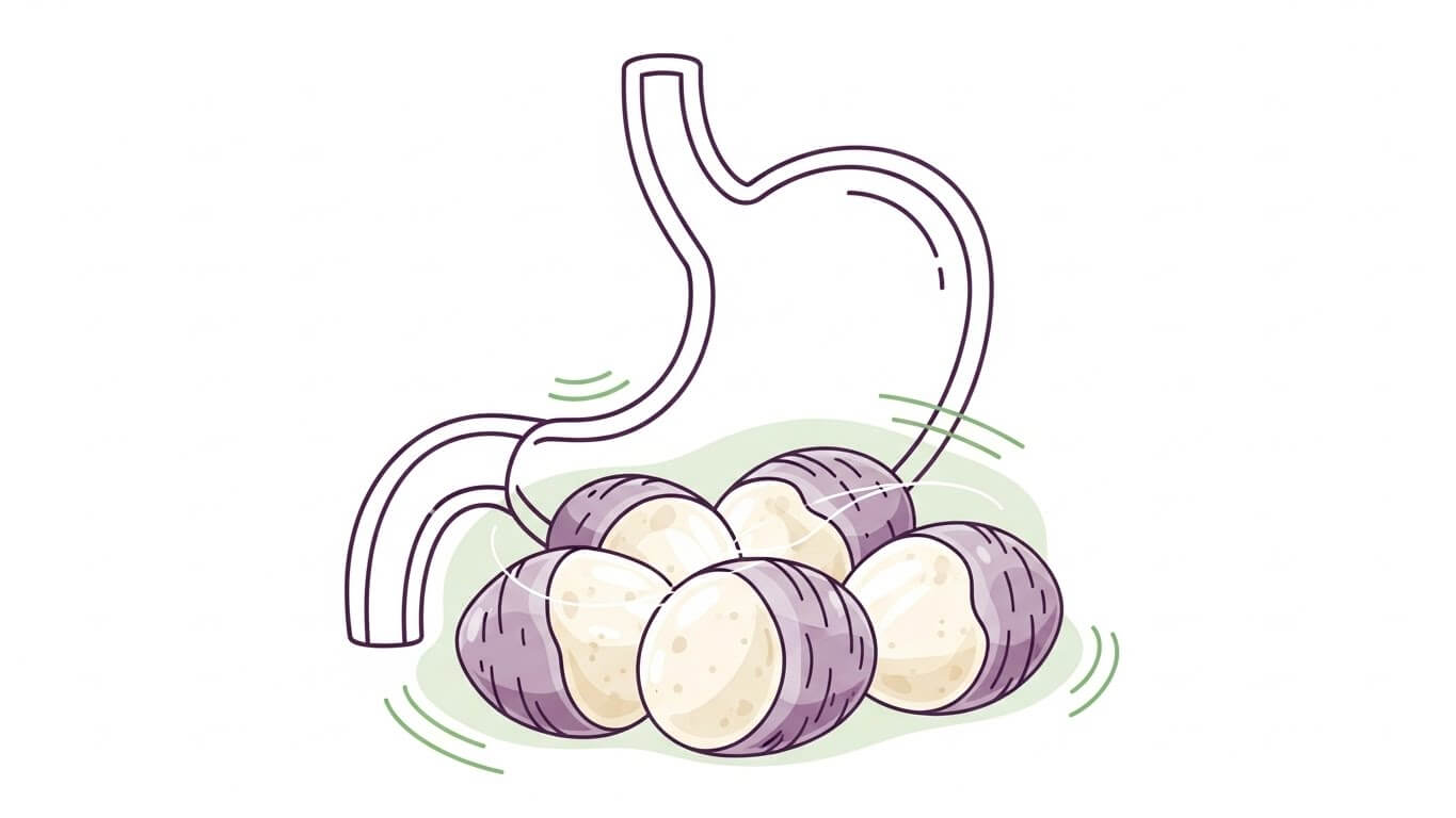 토란 &ndash; 소화 흡수가 느리고 혈당 안정화에 도움