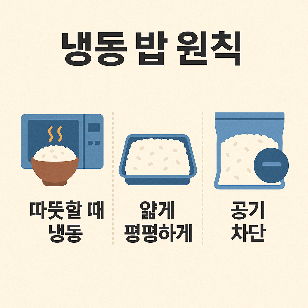 밥은 냉동 보관이 정답이다