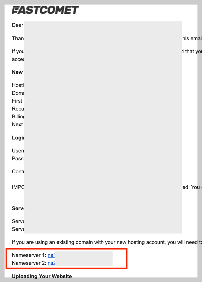 패스트코맷(fastcomet) 다른 도메인 연결5