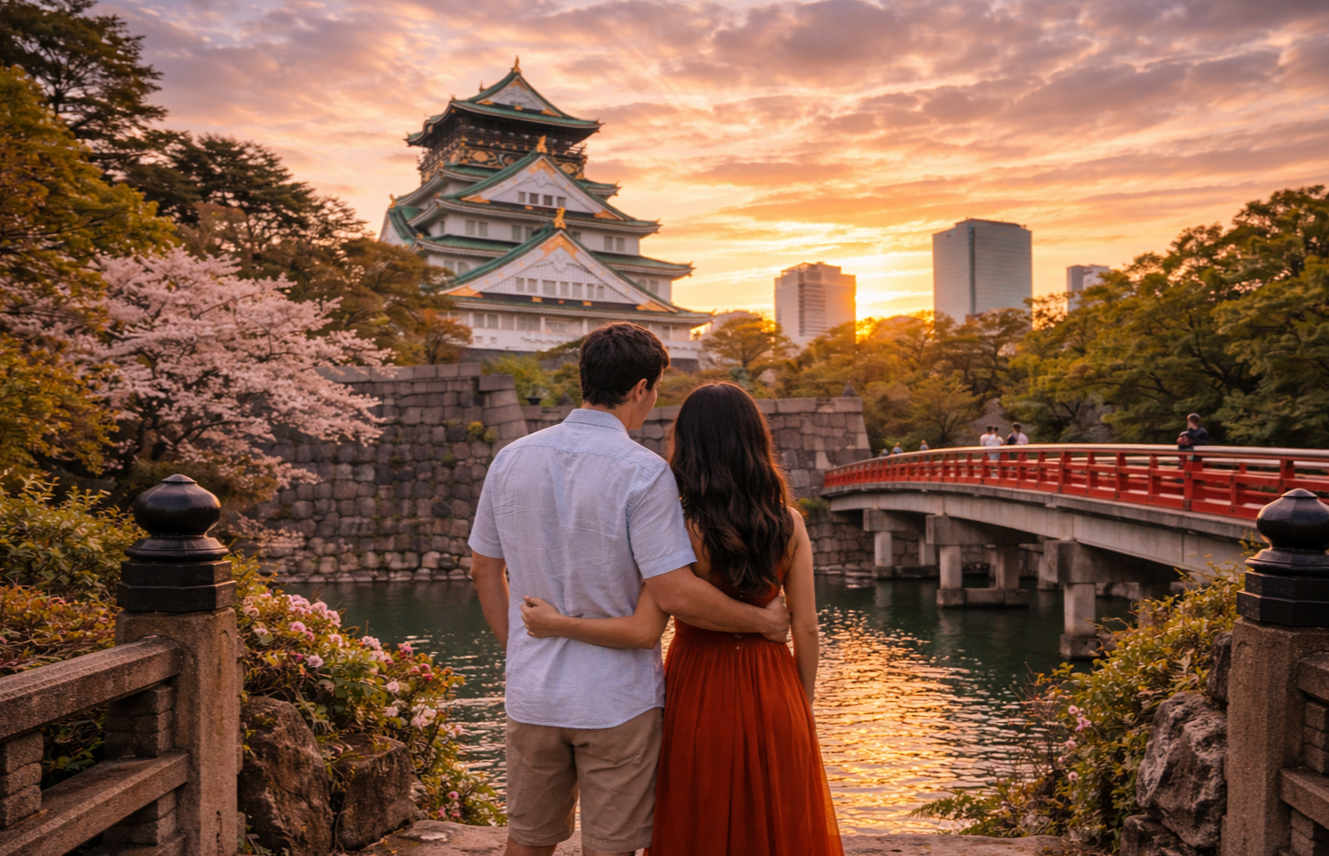 일본 오사카 신혼여행 사진