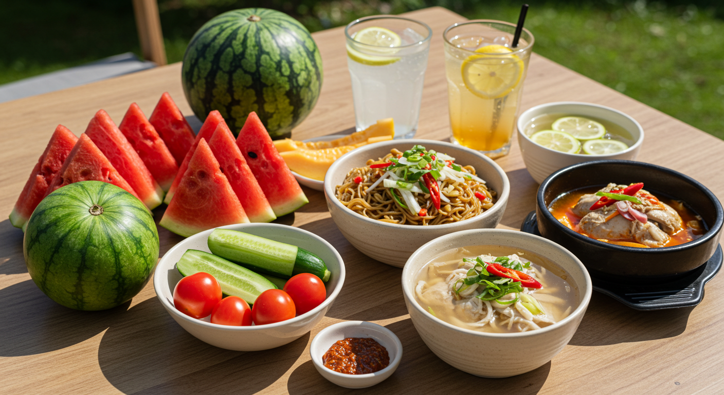 여름철 건강식, 수분보충