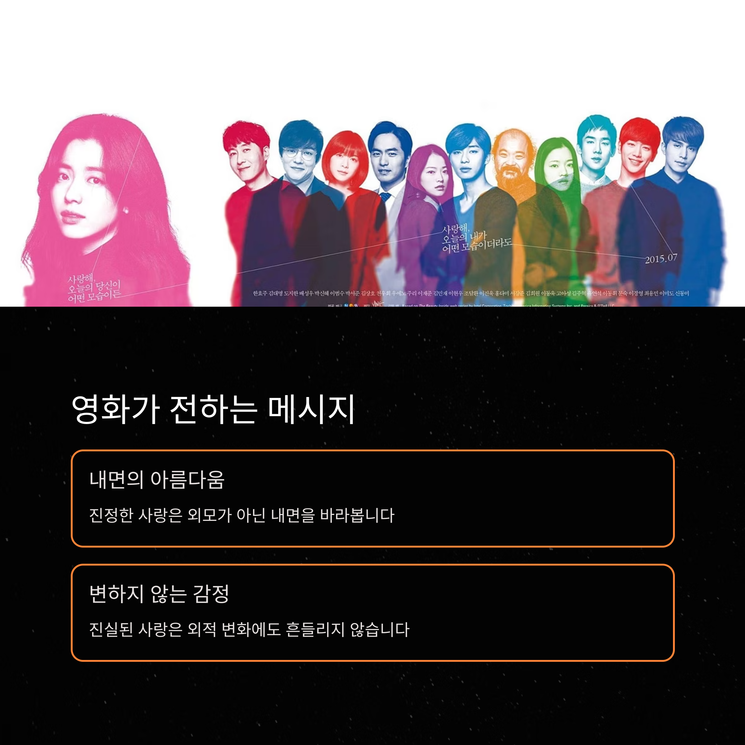 뷰티인사이드 영화 포인트 장면 관련 사진