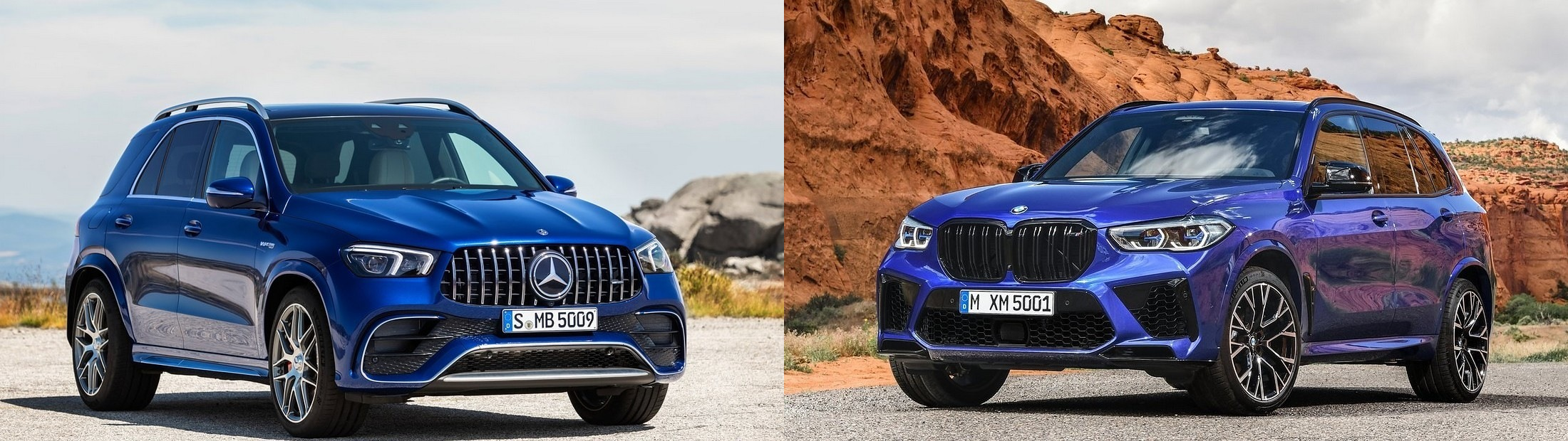 벤츠 GLE 53 AMG, BMW X5 M