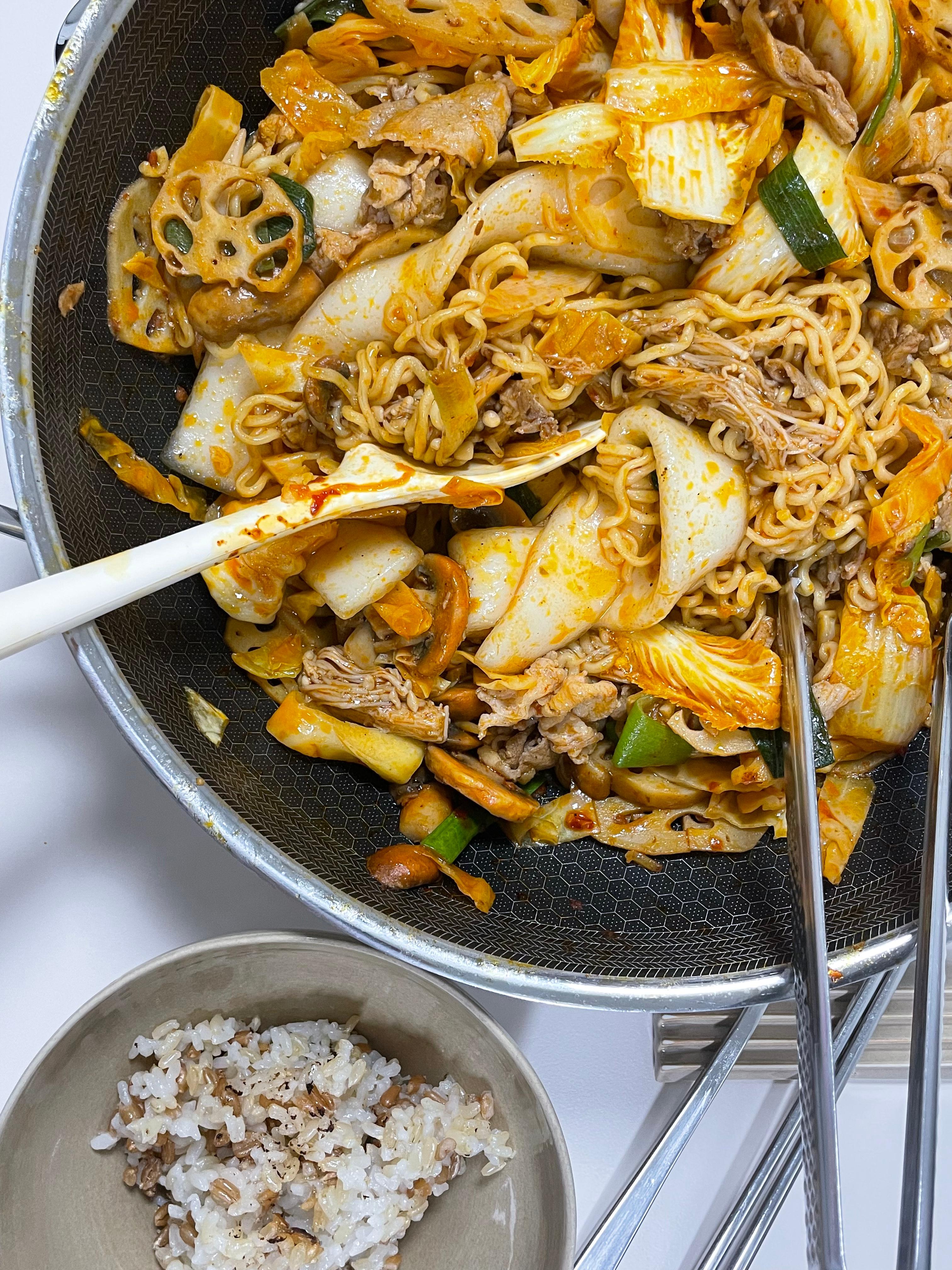 카무트쌀밥과 마라샹궈