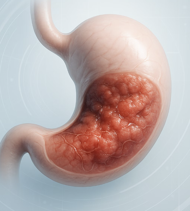 상처 입은 위&amp;#44; 위염의 비명