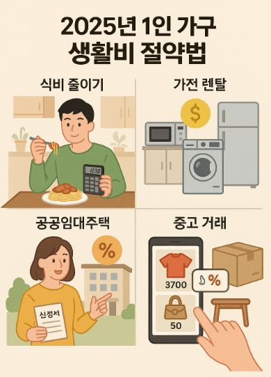 2025년 1인 가구 생활비 절약법