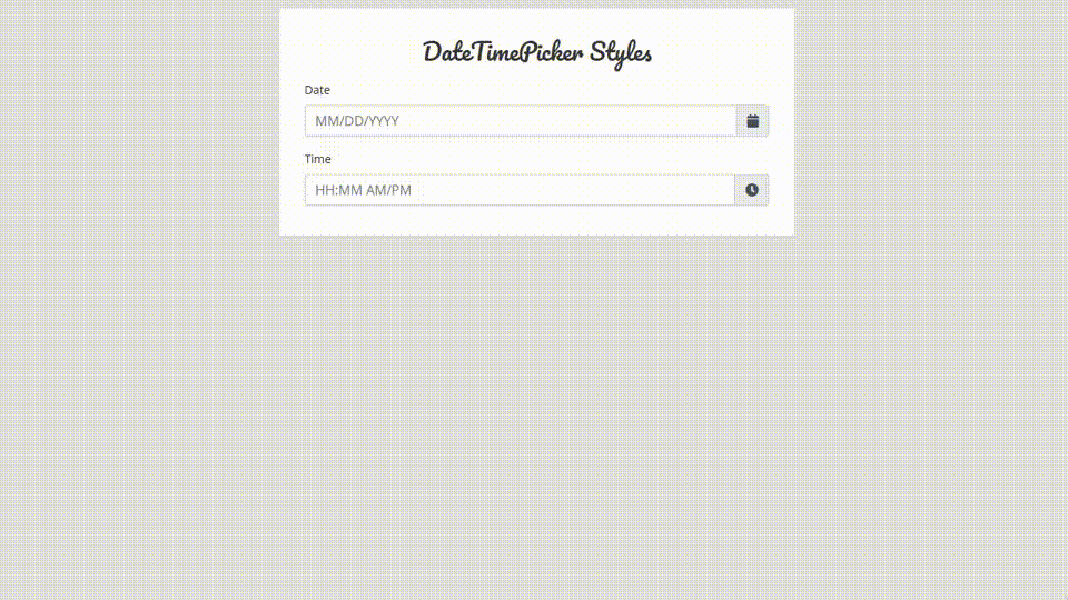 Date-picker-부트스트랩-bootstrap
