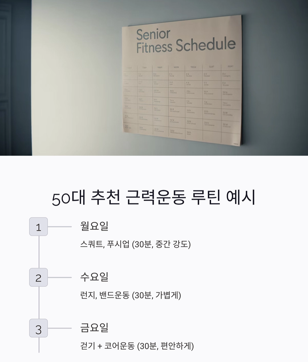 50대 이후 근력운동 루틴, 10년 젊어지는 비밀 공개