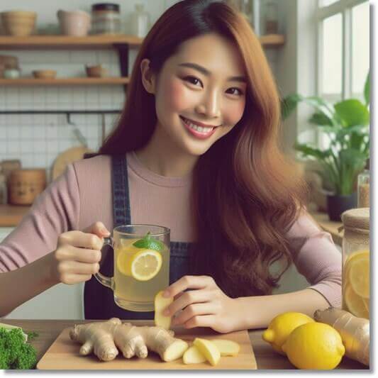 생강 레몬차 효능 소화 기능과 면역력 향상