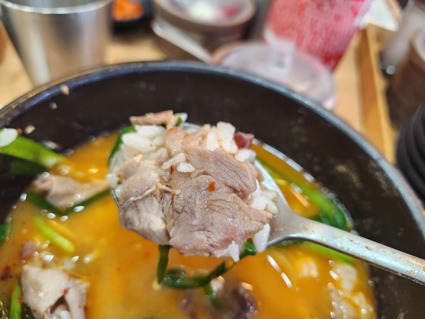 순대국밥입니다