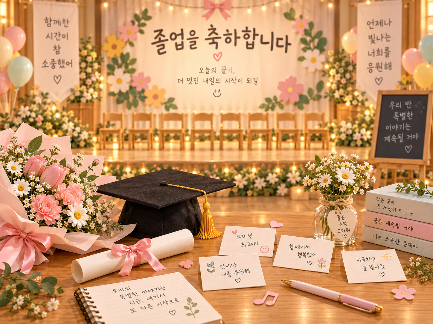 따뜻한 졸업식과 새로운 시작