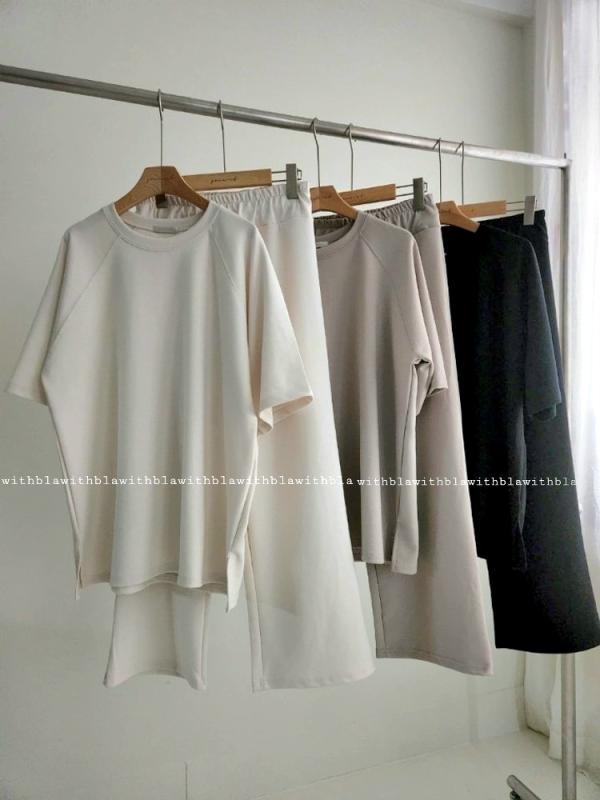 (당일)여성 츄리닝 상하세트 엄마 등원룩 통바지 트레이닝복 세트 반팔 긴팔 버전