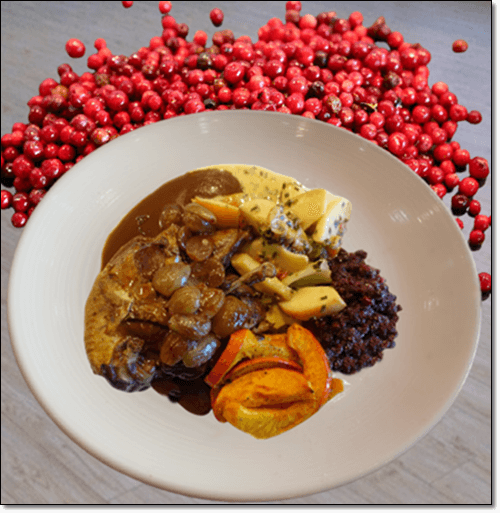 링곤베리와 음식