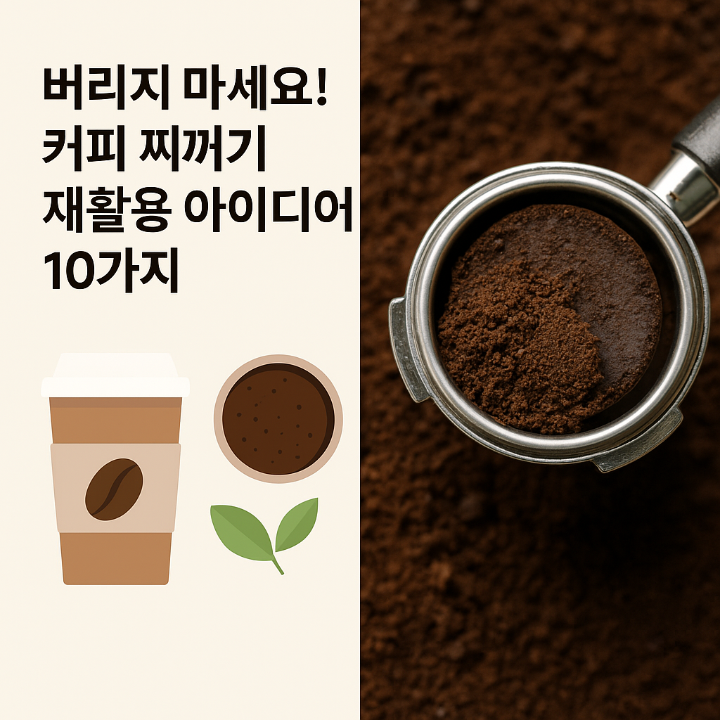 커피 찌꺼기 재활용 아이디어 10가지