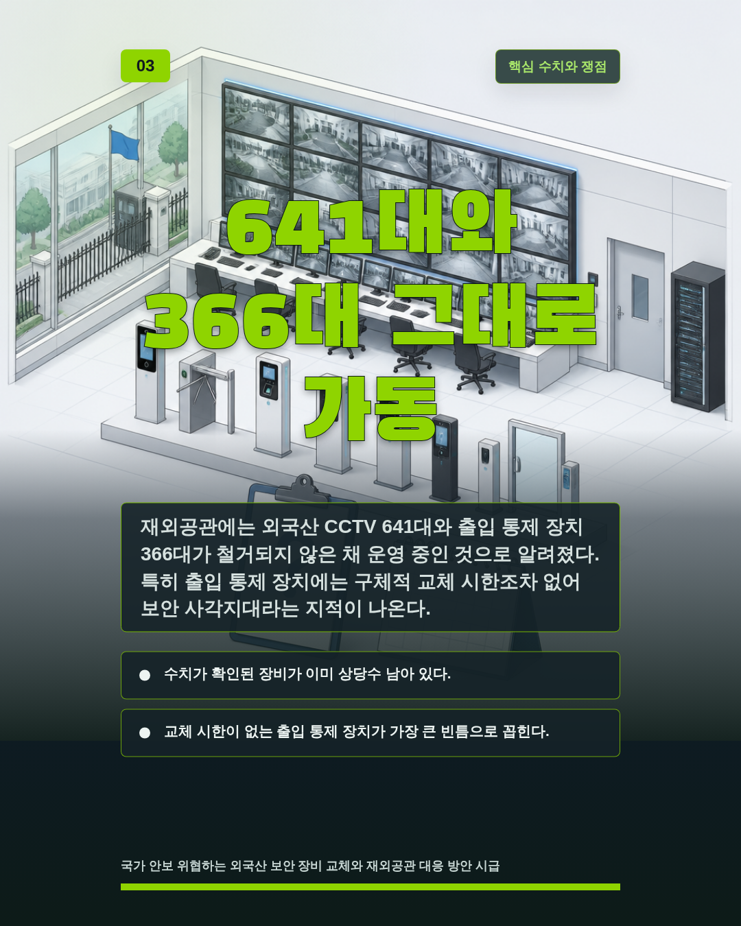 641대와 366대 그대로 가동