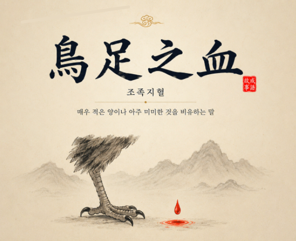 조족지혈 뜻 의미 예문 실제 사용 사례 정리