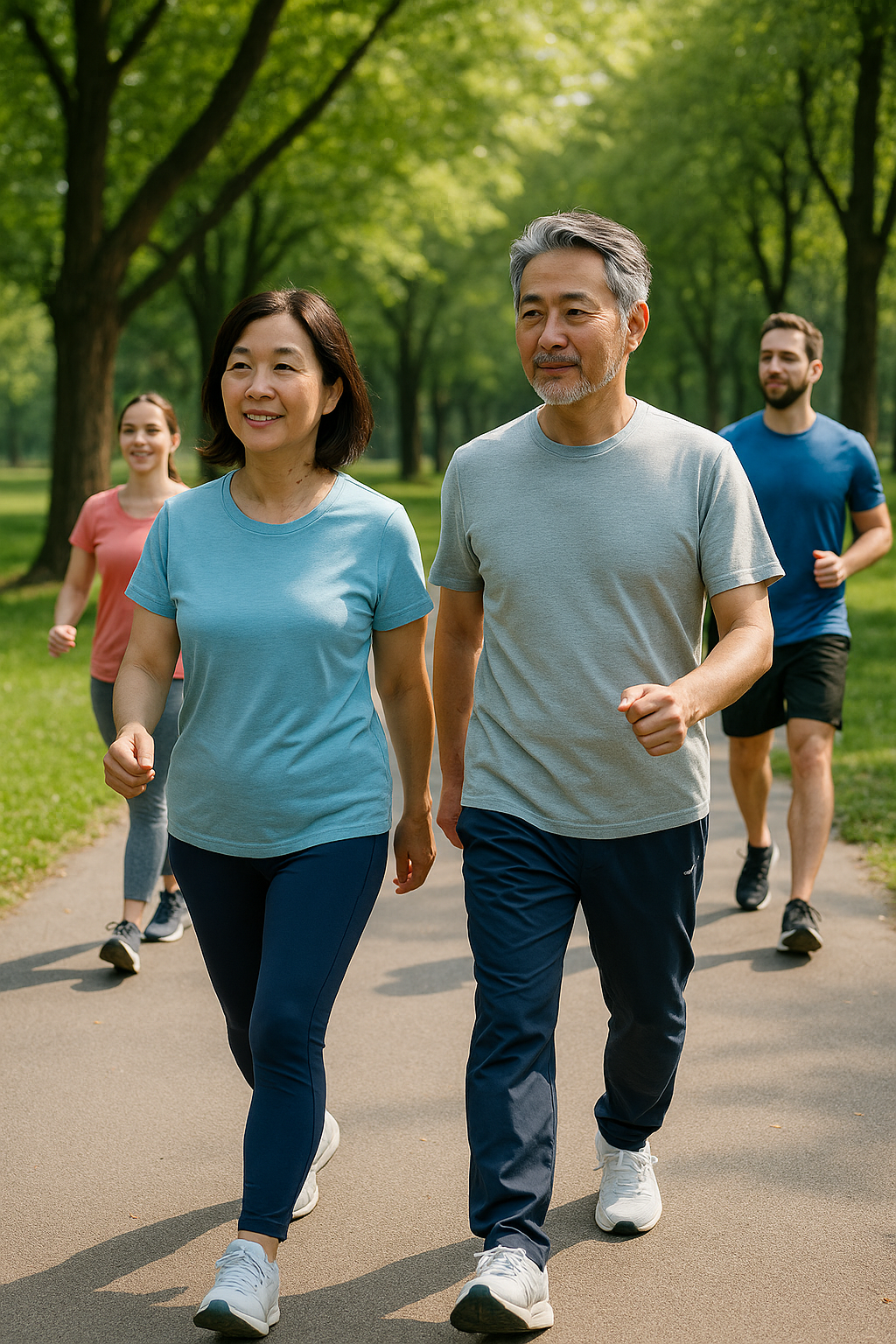 걷는 사람들 건강해지기위해