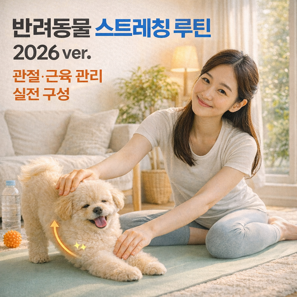 반려동물 스트레칭 루틴 2026 ver. | 관절·근육 관리 실전 구성
